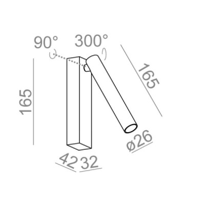 AQform Pet micro move LED - kinkiet nowoczesny