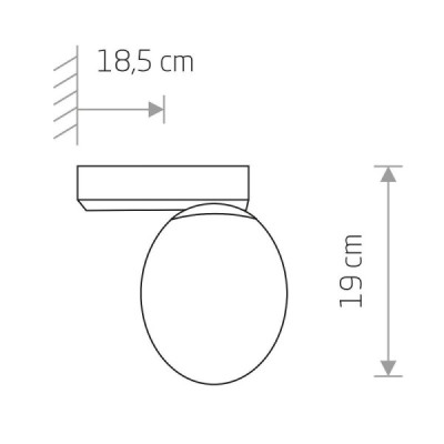 Nowodvorski Ice Egg C - kinkiet łazienkowy