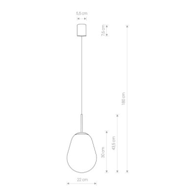 Nowodvorski Pear S - lampa wisząca