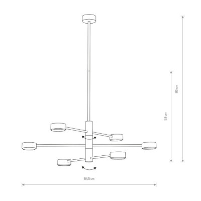 Nowodvorski Orbit VI - lampa wisząca