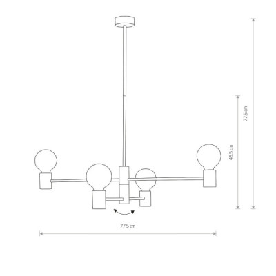 Nowodvorski Radius IV - lampa wisząca