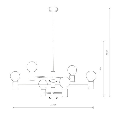 Nowodvorski Radius VI - lampa wisząca