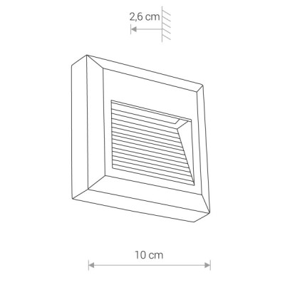 Sidewalk square led 8148