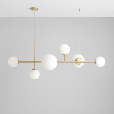 Aldex Dione 6 brass - lampa wisząca