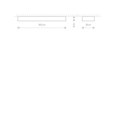 Soft ceiling led 90x20 7542