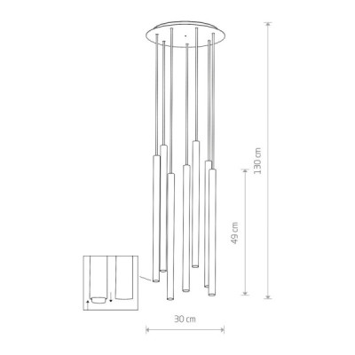 Nowodvorski LASER 490 8920 - lampa wisząca