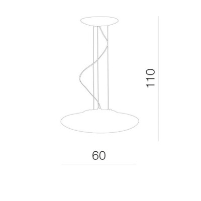 Pires 60 white wisząca - Azzardo