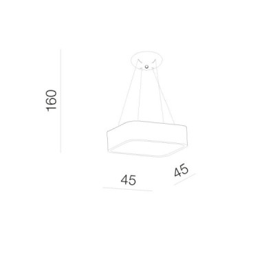 Solvent s wisząca 45 wh cct smart + remote control - Azzardo