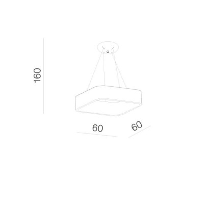 Solvent s wisząca 60 cct smart gr + remote control - Azzardo