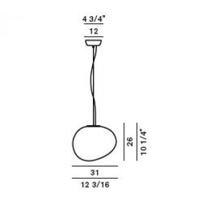 Foscarini Gregg media lampa wisząca