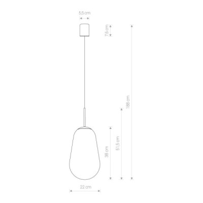 Nowodvorski PEAR M 8672 - lampa wisząca