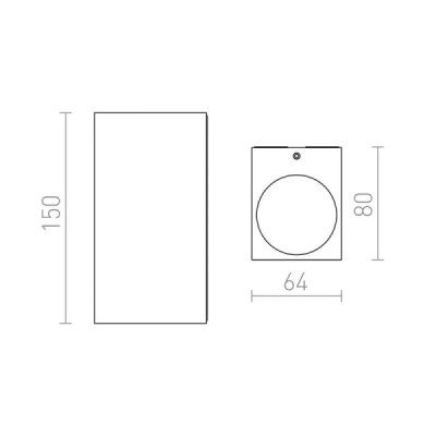 Redlux Kubi Up-Down - kinkiet zewnętrzny IP54