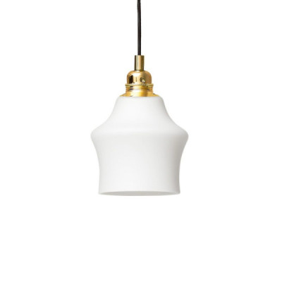 Kaspa Longis II white / gold - zwis, białe szkło Kaspa Longis II white / gold - zwis, białe szkło