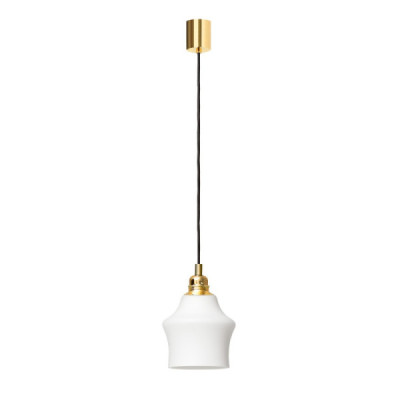 Kaspa Longis II white / gold - zwis, białe szkło Kaspa Longis II white / gold - zwis, białe szkło
