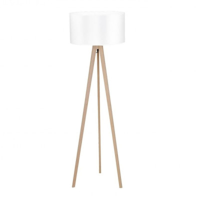 Azzardo Tripod Wood lampa podłogowa jednopunktowa