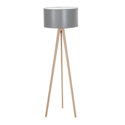 Azzardo Tripod Wood lampa podłogowa jednopunktowa