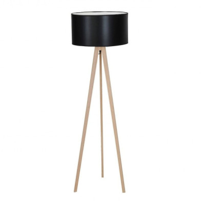 Azzardo Tripod Wood lampa podłogowa jednopunktowa