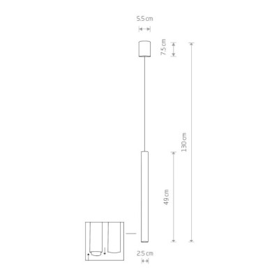 Nowodvorski LASER 490 10451 - lampa wisząca