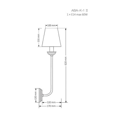 Kutek Mood Abano K-1 II - kinkiet