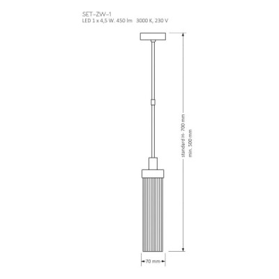 Kutek Mood Seti ZW-1 - lampa wisząca