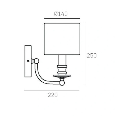 Cosmo Light Abu Dhabi W01940AU-WH - kinkiet Cosmo Light Abu Dhabi W01940AU-WH - kinkiet