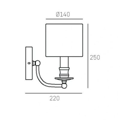 Cosmo Light Abu Dhabi W01940AU-WH - kinkiet Cosmo Light Abu Dhabi W01940AU-WH - kinkiet
