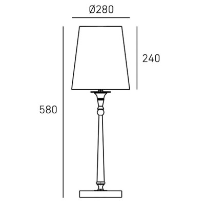 Cosmo Light Austin T01227AU-WH - lampa biurkowa