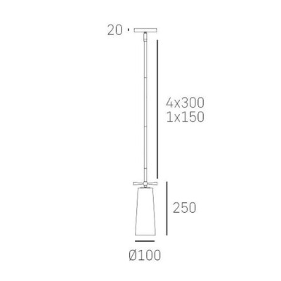 Cosmo Light Bow P01138BR - lampa wisząca