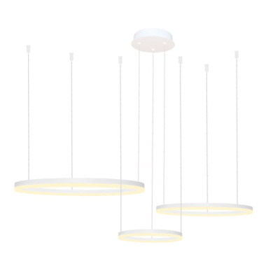 Azzardo Halo pendant 80+60+40 CCT WH + remote control - lampa wisząca Azzardo Halo pendant 80+60+40 CCT WH + remote control - lampa wisząca
