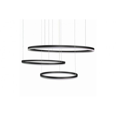 Azzardo Halo Pendant 100 + 80 + 60 BK - lampa wisząca