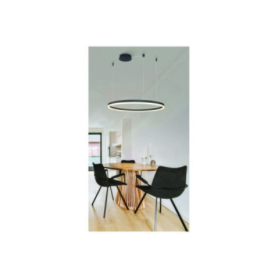 Azzardo Halo Pendant 150 CCT BK + remote control - lampa wisząca