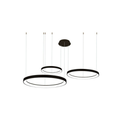 Azzardo Agnes Pendant 38 58 78 Dimm CCT SWITCH BK - lampa wisząca