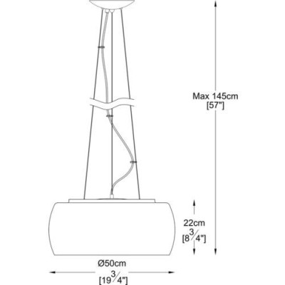 Zuma Line Crystal lampa wisząca 50 cm