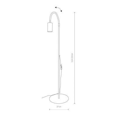 Nowodvorski EYE FLEX 8934 - lampa podłogowa