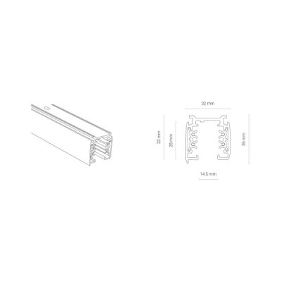Nowodvorski Ctls track 3 circuit 2m 8716 Nowodvorski Ctls track 3 circuit 2m 8716